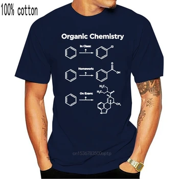 Vīriešu t Smieklīgi Organiskā Ķīmija, T Kreklu, Dāvanu Sievietēm, Vīriešiem, Klasiskās, T Krekls Uzdrukāts uz T-Krekls, t-veida augšu