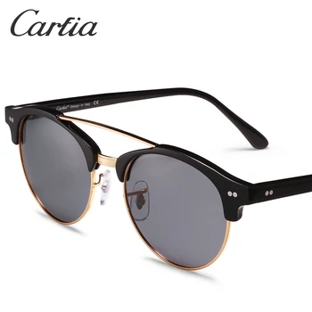 Carfia Sieviešu Vintage Polarizētās Saulesbrilles-Retro Saules Brilles Brīvdienas, Travel Zīmola Dizainere UV400 Aizsardzība CA5011