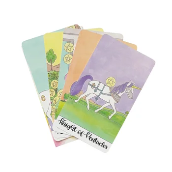 Jaunu Tarot Kristāla Unicorn Tarot Kartes Klāja Versija Oracle Zīlēšana Likteni Spēli Klāja Galdu, Galda Spēles Spēlējot Karte