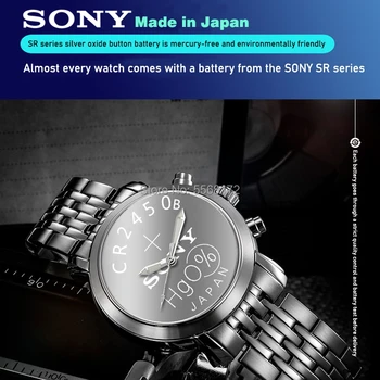 3PCS Oriģināls Sony CR2450 CR 2450 3 V 550mah Litija Baterijas swatch watch Auto atslēgu pulksteņi Pedometrs Pogu Monēta Šūnu
