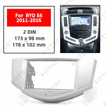 Automašīnas Radio Fascijas Stereo Paneļa Plāksne BYD S6 2011 2012 2013 2016 Rāmis Dash Komplekts