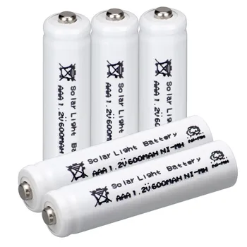 10 Gabali AAA Uzlādējamās Baterijas AAA Ni-MH 600mAh 1.2 V Baterija Uz Saules Gaisma - Balta - MUMS Piegāde