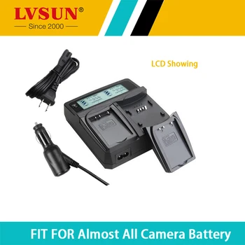 LVSUN NP FM50 NPFM50 Dual Auto/AC Kameru, Akumulatoru, Lādētāju Sony FM50 QM71 QM91,QM71D,QM91D,F550,F750,F960,F570,F770 LCD Displejs