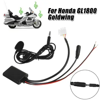 Honda GL1800 Goldwing Motociklu 3Pin AUX Audio Kabeļa Adapteris ar Mic, Audio Uztvērējs