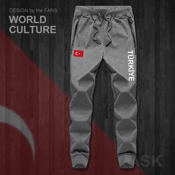 Turcija TUR turcijas Turks TR vīriešu bikses joggers jumpsuit treniņbikses dziesmu sviedri fitnesa vilnas taktiskās gadījuma tauta, valsts JAUNS