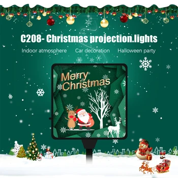 LED Auto Jumta Gaismas Projektors Transportlīdzekļa Atmosfēru Lampas Zvaigžņotām Pagriezt USB Apkārtējās Gaismas, Automašīnu Jumtu Gaismas Ziemassvētku Rotājumi Gaismas