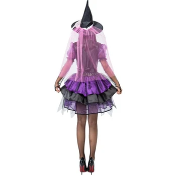 Deluxe Violeta Tutu Raganas Kostīms, Kleita Halovīni Puse Pieaugušo Cosplay Apģērbi