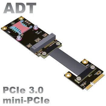 MPCIe mSATA ssd pagarinājuma kabelis, adapteri kartes bezvadu tīkla kartes paplašinājums mini PCI-e pagarināt Elastīgu Plakano Kabeli