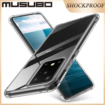 Musubo Luksusa Skaidra Lieta Samsung Galaxy S20 Plus S20 Ultra S10, Ņemiet vērā, 10 + 5G, Ņemiet vērā, 9 Vāku Soft Triecienizturīgs Silikona Aizsardzība