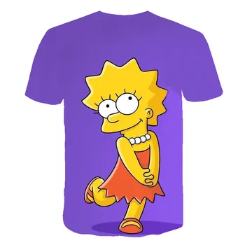 Laimīgu Ģimenes Smieklīgi Homer Simpson Un Viņa Dēls, Sieva 3D Iespiesti Īsajām Piedurknēm T-krekls Modes Gadījuma Topi un t-veida Zīmolu Drēbes Bērniem