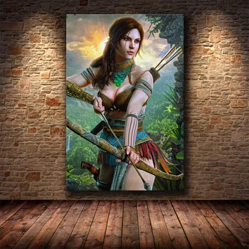 Plakātu Apdare, Krāsošana Tomb Raider HD Kanvas Glezna Mākslas Plakāti un Izdrukas Gleznu Attēli Cuadros Dekori