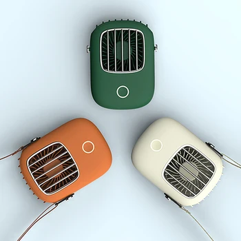 Jaunu Karstā Karājas Kakla Ventilators, USB Uzlāde Karājas Kakla Ventilators Mini Rokas Multi-funkciju Portatīvo Darbvirsmas Mazo Ventilatoru, Vasarā