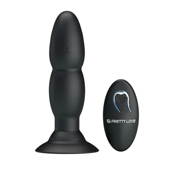 Diezgan mīlestības 4 funkciju tālvadības pults anālais Plug dual bumbiņas super iesūkšanas vīriešu prostatas massager silikona vibrators seksa rotaļlietas