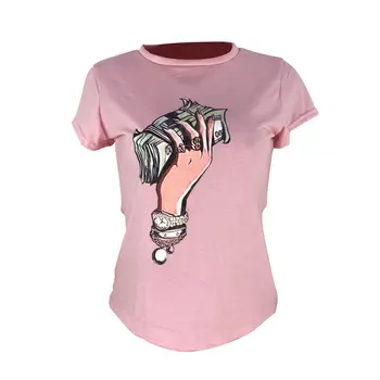 ZOOEFFBB Modes T Krekls Sievietēm Jauno Vasaras Drukāšanas O-veida kakla Īsām piedurknēm T Krekls Fitnesa T-krekls Vestidos