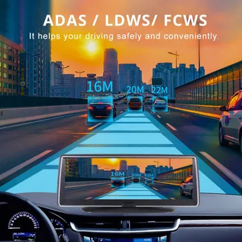 Maiyue star 8 collu ADAS 4G Android auto paneļa kameras DVR, GPS navigācijas 1080P dual objektīvs WiFi nakts redzamības auto video reģistrators