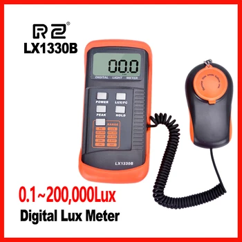 Gaismas LuX Mērītājs ar Auto Klāstu Augstas Precizitātes Datus, turēt un pīķa lasījumā turiet funkciju RZ LX1330B