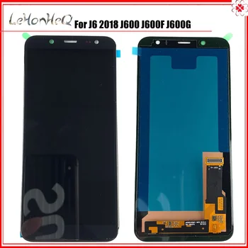 Testa J600 LCD Samsung Galaxy J6 2018 J600 J600F J600G LCD Displejs, Touch screen Digitizer Montāža samsung J600 LCD