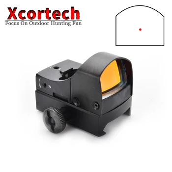 Taktiskā Medību 1X Mini Red Dot darbības Joma Hologrāfiskā Riflescope Mikro Reflekss Red Dot Redzes Optikas jomā, Par Airsoft