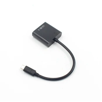 USB 3.1 Adapteris Tips-C VGA Converter USB HD Video Adaptera Kabeli Portatīvo Par Macbook Pikseļu Lumia 950XL Galaxy S8/9