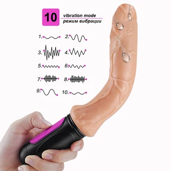 Khalesex G Spot Reāls Vibrators, Dildo Sievietēm 10 Ātrumu Silikona Erotiska Sieviešu Masturbācija Seksa Rotaļlieta Sievietēm Pieaugušo