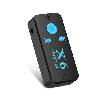 Bluetooth Uztvērējs, 3,5 mm Jack Automašīnas AUX Audio Portatīvie Mini Bezvadu Adapteris, Automašīnas brīvroku Komplektu TF Kartes Atskaņot Mp3 Mūzikas Uztvērējs