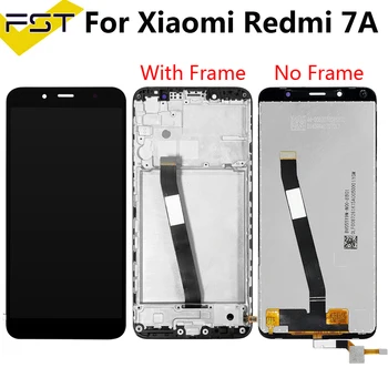 Par Xiaomi Redmi 7 Redmi 7.A Redmi 8 Redmi 8.A LCD Displejs Ar Touch Screen Digitizer Sensors Ar Rāmi Ar Komplektiem