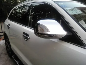 ABS Chrome Atpakaļskata spoguļa vāciņš Melns/Atpakaļskata spoguļa Apdare, Lai Zotye T600 2016 2017 2018 Sporta Auto stils