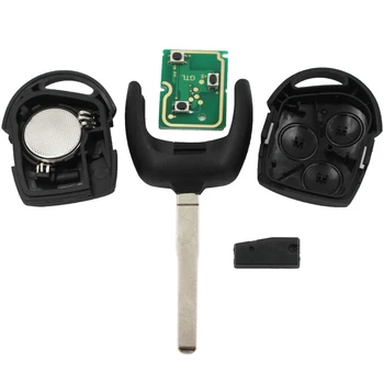 3 Pogas Smart Remote Auto Atslēgu 433MHz Ar 4D63 Mikroshēmu Ford Focus HU101 Asmens