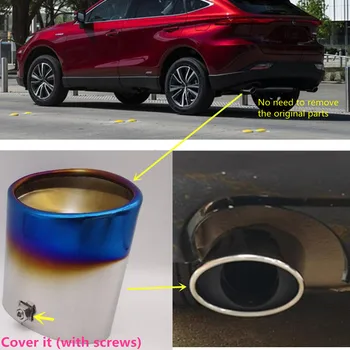 Auto Virsbūves Stils Nūjas Muffler Atpakaļ Beigām Cauruļu Veltīt Izplūdes Padoms Asti Izplūdes Ventilācijas Toyota LIJA/VENZA 2019 2020 2021 2022