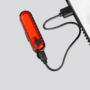 Velosipēds Taillight Ūdensdrošs LED Izjādes Aizmugurējās Gaismas USB Iekasējams Mountain Bike Velo Gaismas, Aizmugurējie lukturi Velosipēdu Apgaismojuma M