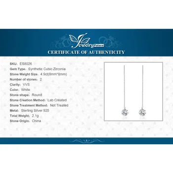 JewelryPalace 925 Sterling Sudraba Kubiskais Cirkonijs (CZ Ilgi Piliens Auskari Sievietēm korejas Auskari Ir 2021. Earings Modes Rotaslietas