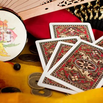 Zelta Pūķis Spēļu Kārtis 88*63mm Papīra Kartēm Burvju Poker Kartes Burvju Triks Kolekcija Kartes