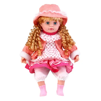 Baby Lelle Meitene Lelle Princess Rozā ziedu Kleita, Cepure, Lupatu Lelles Skaistas Boneca Mīksta Silikona Bērniem rotaļu biedrs, Rotaļlietas, Bērnu