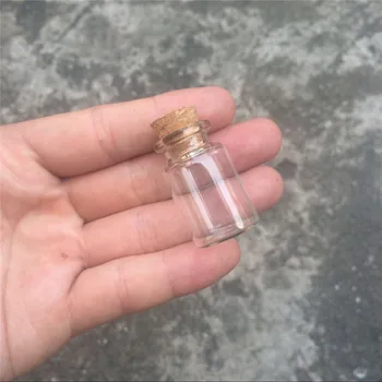 22*35*12.5 mm 6ml Caurspīdīga Stikla Pudeles ar Korķi Mini Flakoni, Burkas Mazo Cute Pudeles 6ml 100gab Bezmaksas Piegāde