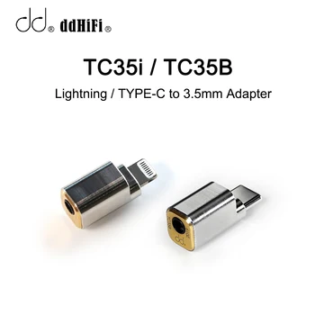 DD Hifi TC35i TC35B Apgaismojums TIPS-C 3.5 mm Adapteris Audio Kabelis iOS Android Mobilais Tālrunis