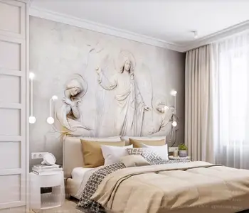 Pasūtījuma 3D Tapetes-3D Mītisks Eiropas Eņģelis Foto Sienu Gleznojumi guļamistaba, Dzīvojamā Istaba, TV Dīvāns tapetes sienām 3 d stereoscope
