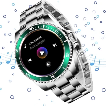 LIGE Jaunu Smart Skatīties Vīrieši Bluetooth Zvanu smartwatch ar skārienekrānu Sirds ritma Monitors Ūdensizturīgs Fitnesa Skatīties Uz Android vai iOS