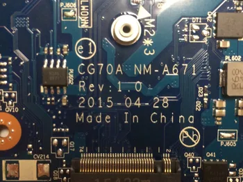 Jauns Lenovo G70-35 CG70A NM-A671 mātesplati ar A4-6210 CPU