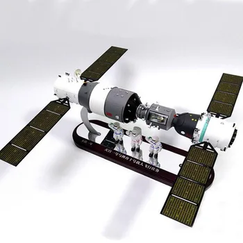 1/50 Mēroga Shenzhou Kosmosa Kuģi, Gaisa Kuģi, Transfērs Modelis Sakausējuma Metāla Die Cast Kosmosa Satelīta Kosmosa Kuģi, Satelīta Modelis