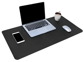 YSAGi multi-function rakstāmgalda paliktni, 80x40cm lielu ultra-plānas ūdensizturīgs PU ādas peles paliktņa office home divējāda lietojuma galda paklājiņš