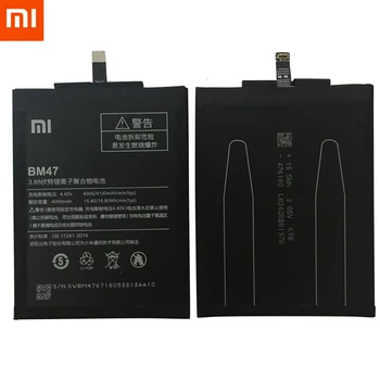 Sākotnējā Tālruni BM47 Akumulatora Nekustamā 4000mAh Rezerves Akumulatoru Xiaomi Redmi 3 3S 3X 4X 3 pro Hongmi 3 S 4 X Baterijas Bateria
