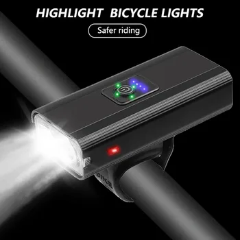 800 Lūmenu 6 Režīmu Velosipēdu Gaismas USB Lādējamu Ūdensnecaurlaidīgs Velo Priekšējo Lukturu Lampas Kalnu Velosipēds MTB Drošības LED Lukturīti