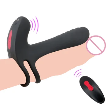 Pāris G-Spot Vibrators Ar Cockring Dzimumlocekļa Erekcijas Ilgstošu Maksts Klitoru Stimulēt Sprauslas Massager Orgasmu Seksa Rotaļlietas