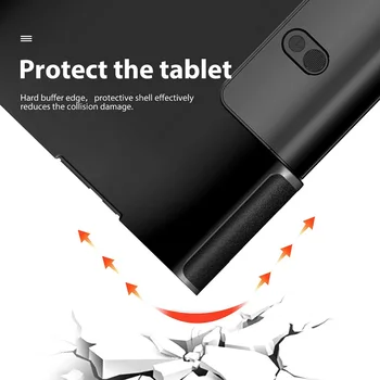 Ultra Slim Gadījumā Jaunais Lenovo Jogas Cilnes 5 YT-X705F Tablete Vāks 2019. gadam Lenovo Jogas Cilnes 5 X705 PU Ādas Aizsardzības Gadījumā, Āda