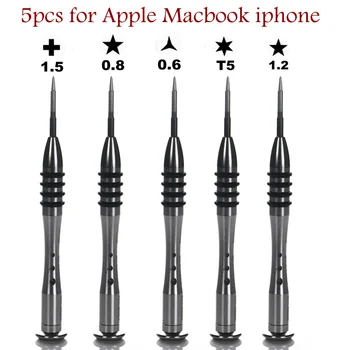 Profesionālu Precizitāti Skrūvgriežu komplekts iPhone 7 plus 6 5S 6S Remonta Instrumentu, 5 Zvaigžņu Punktu Pentalobe 0.8 mm Skrūvju skrūvētāja