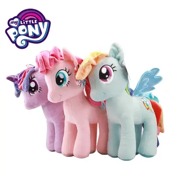 Hasbro My Little Pony Plīša Lelle Mugursoma Rotaļlietas Princese Anime Zirgs, Vienradzis Plīša Pildījumu Bērniem Bērni, Meitenes Ziemassvētku Dāvanu