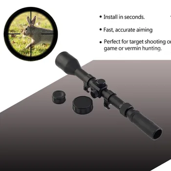 Medību Ilgi, Šautene Jomu, 3-7X28 RifleScope Ar Bezmaksas Stiprinājumi & Objektīvu Vāciņi Āra optiskā darbības joma Redzes Airsoft Gun 6-0022