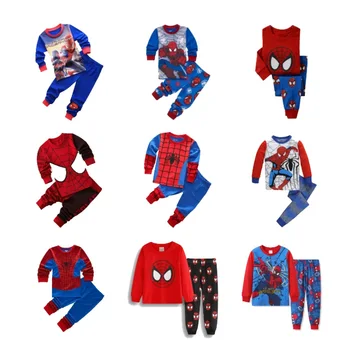 Bērniem Spider Komplekti Elza Anna Karikatūra Izdrukāt Naktsveļu Meitenes Ģimenei, Pidžamas Bērniem Drēbes Sleepwear Bērnu Pidžamas