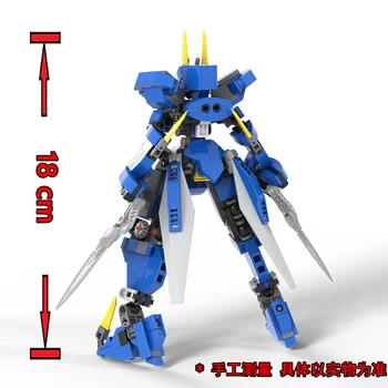 400PCS Mecha Warrior Celtniecības Bloki, Rotaļlietas Bērniem Bruņas Roboti Anime Attēls Modelis 15cm Rīcības Attēls Bloki Lelles