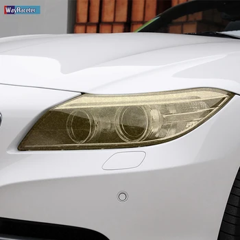 2 Gab., Auto Lukturu aizsargplēvi priekšējo Lukturu Atjaunošana, Caurspīdīgs Black TPU Uzlīme BMW Z4 E89 G29 No 2009. Gada Piederumi